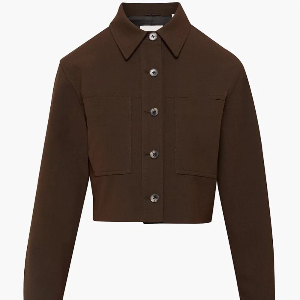 Wilfred Little Cropped Jacket in Mocha Brown